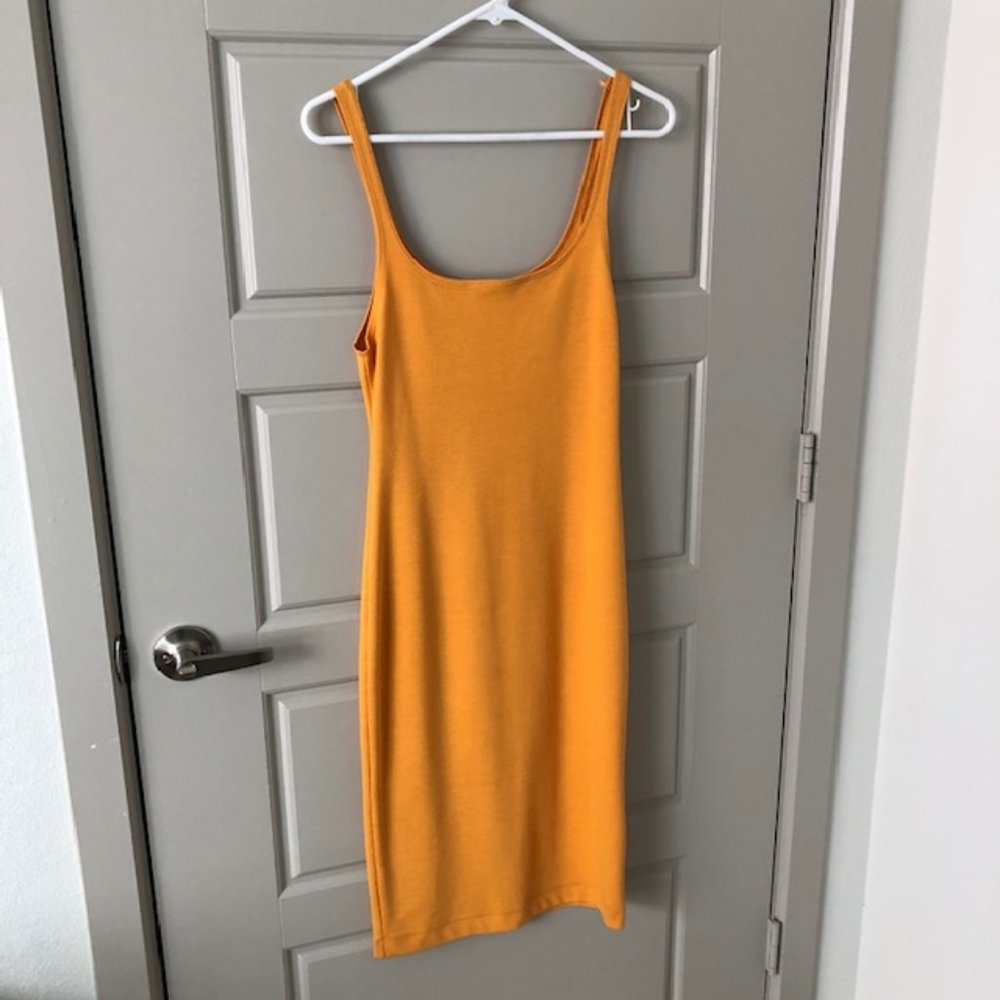 Zara Trafaluc Yellow Midi Dress